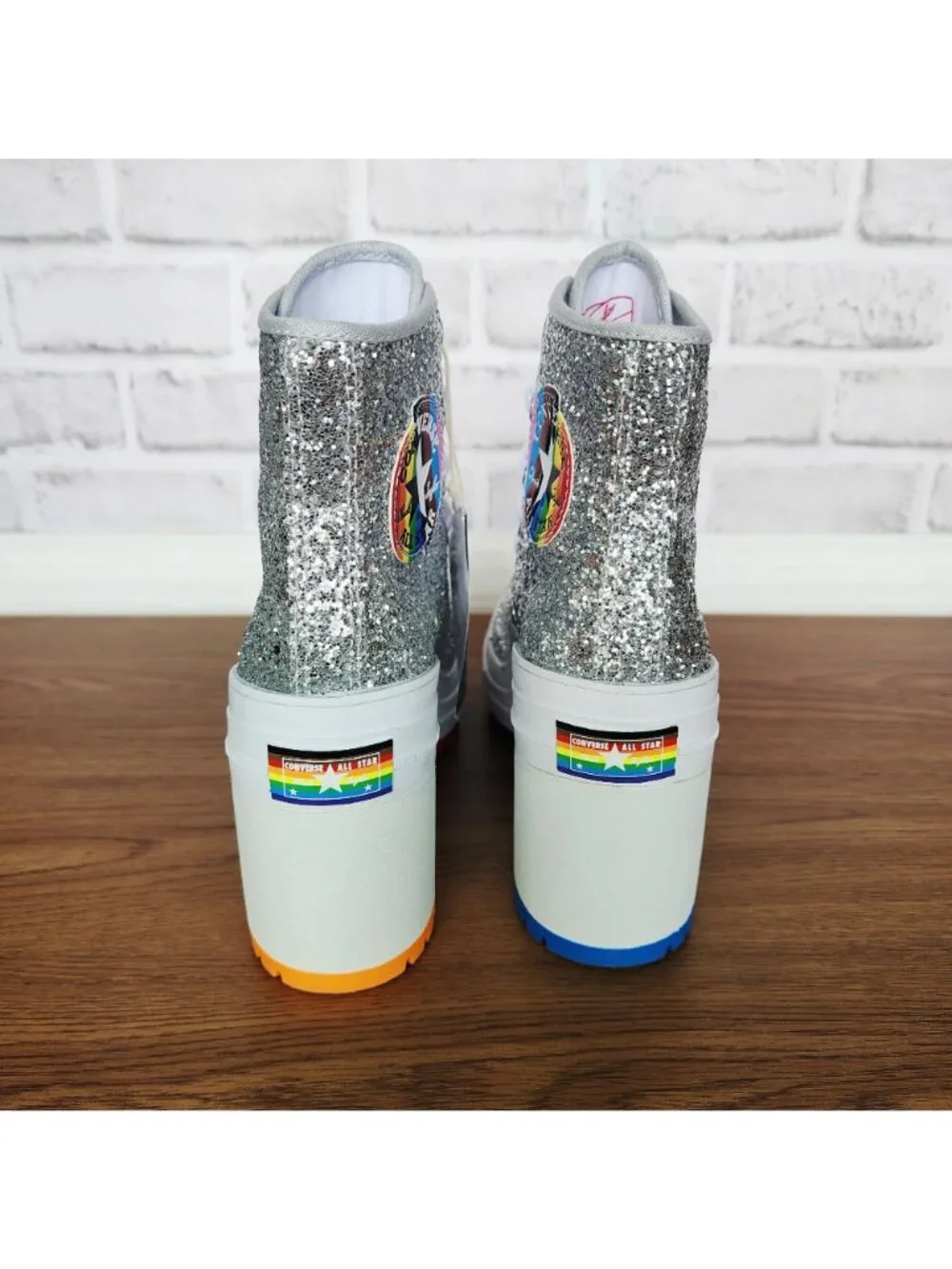 ⭐CONVERSE CHUCK 70 DELUXE Sz 8.5 Mens Shoes Heel Boots Sneakers Glitter A06028C